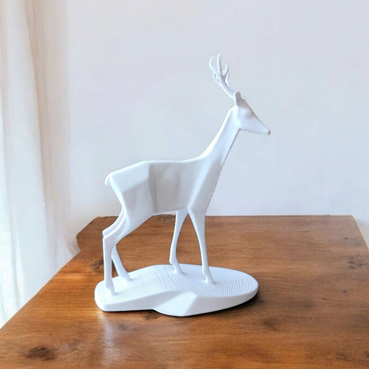 Sculpture #8 | Minimalist Stag | Elegant Forest Majesty