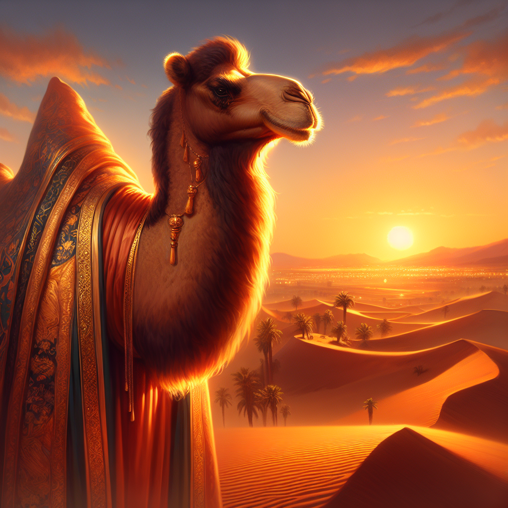 Desert Majesty Camel Canvas
