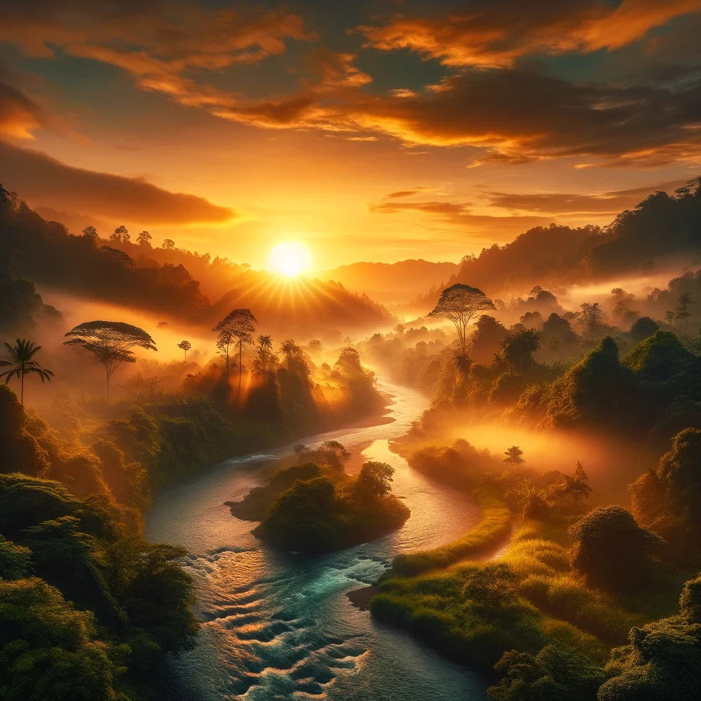 Dhace Sunrise Serenity Canvas