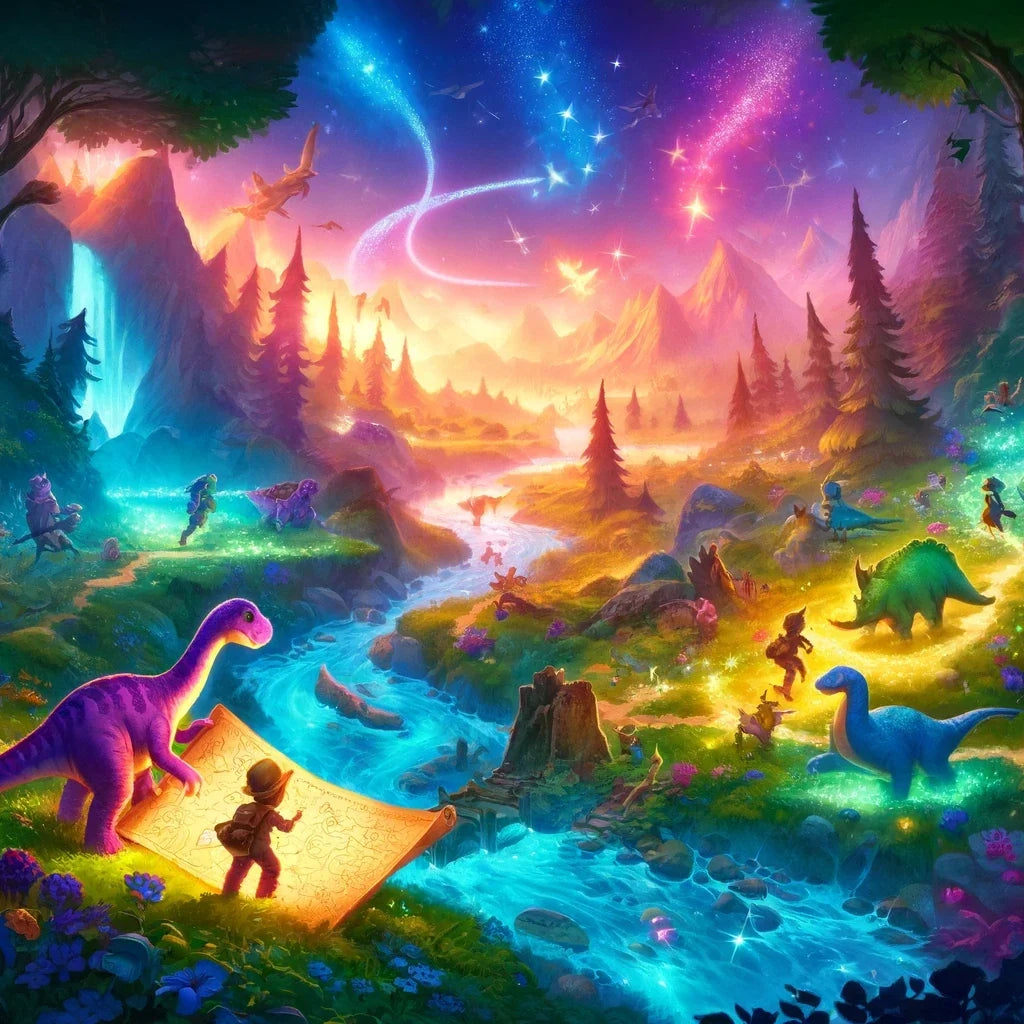 Dinosaur Adventure Quest Canvas