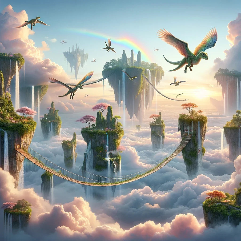 Dinosaur Sky Kingdom Canvas