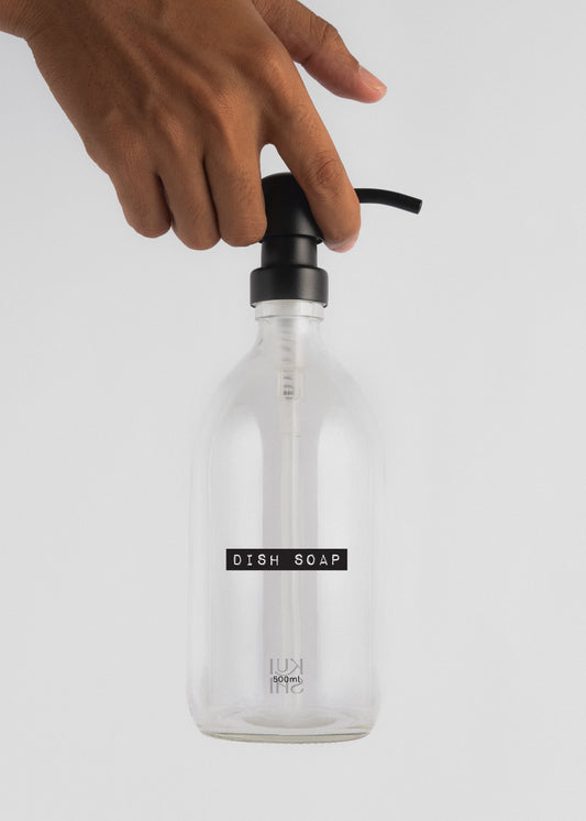 Vintage Clear Dispenser Bottles