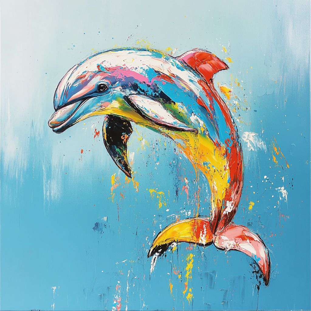 Dolphin's Dance Canvas