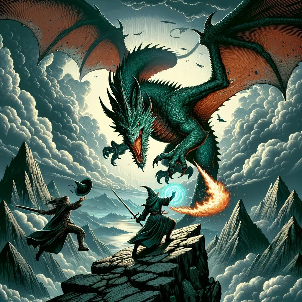 Dragon Battle Canvas