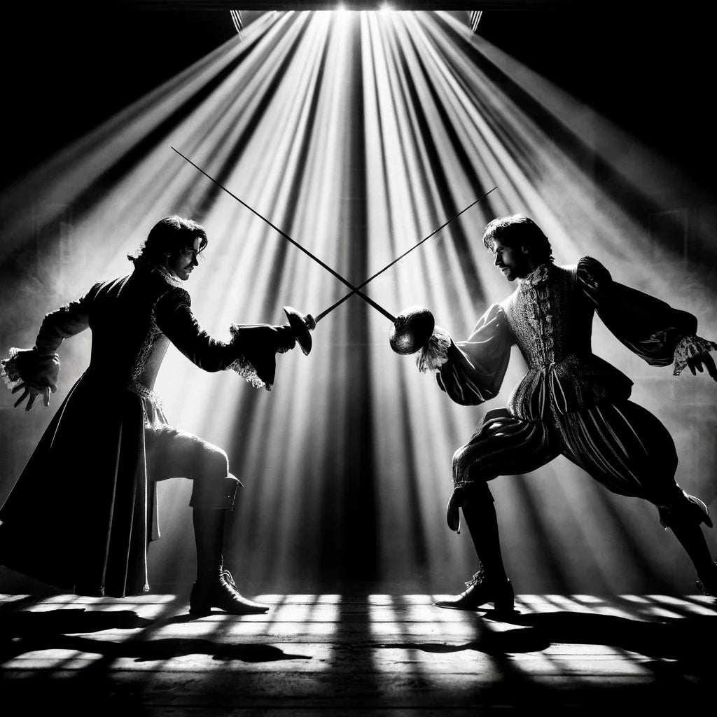 Dramatic Duel Canvas