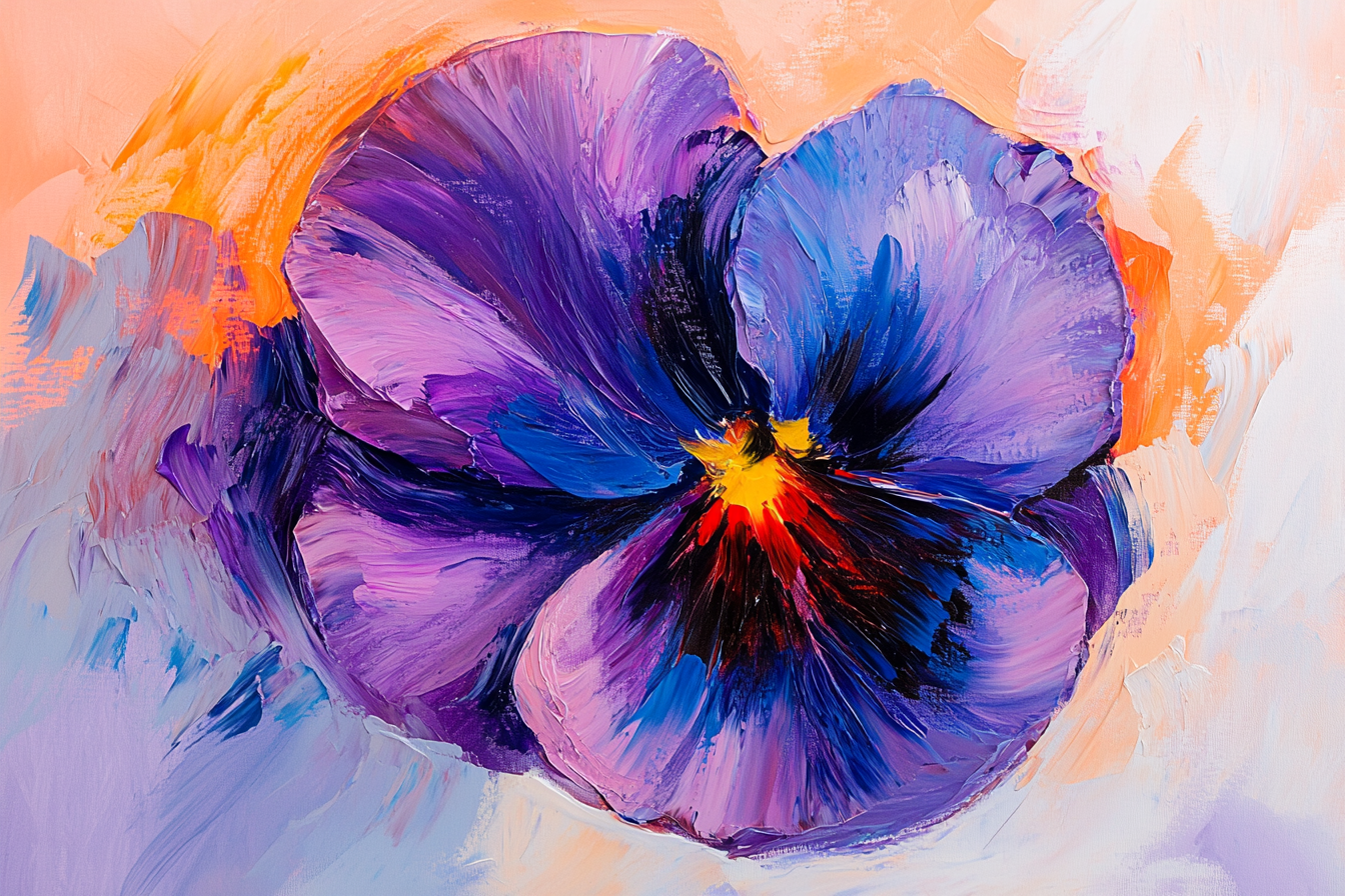 Dream Pansy Canvas
