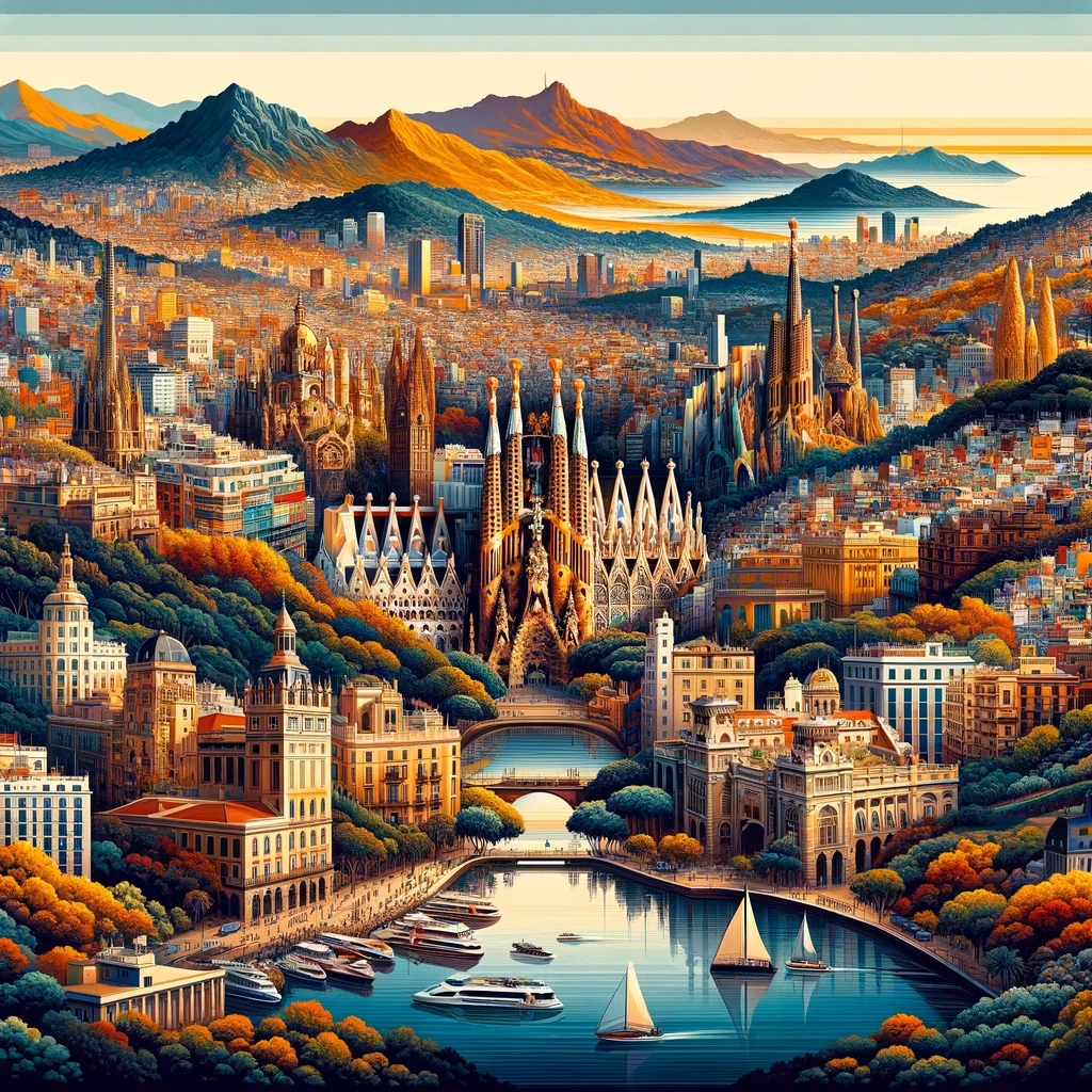 Dreaming in Barcelona Canvas