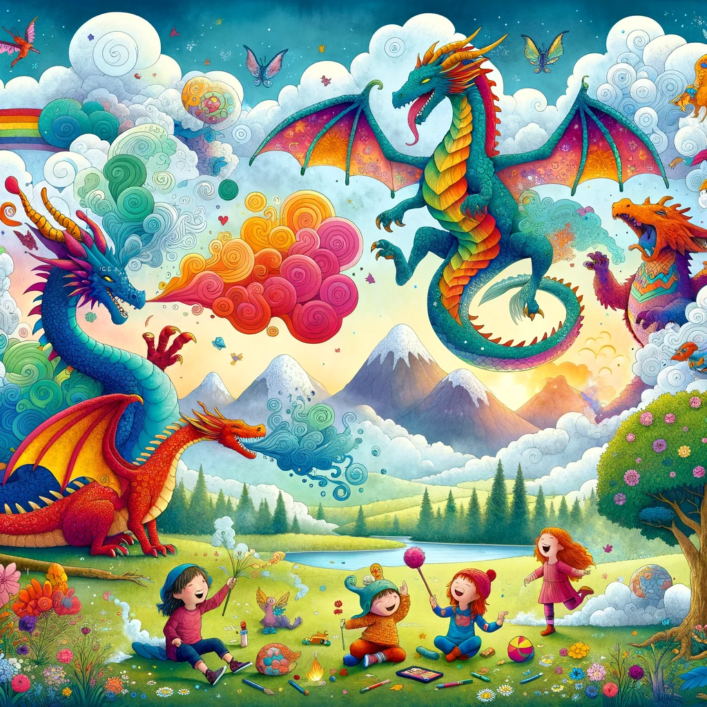 Dreams of the Dragon Playground Canvas