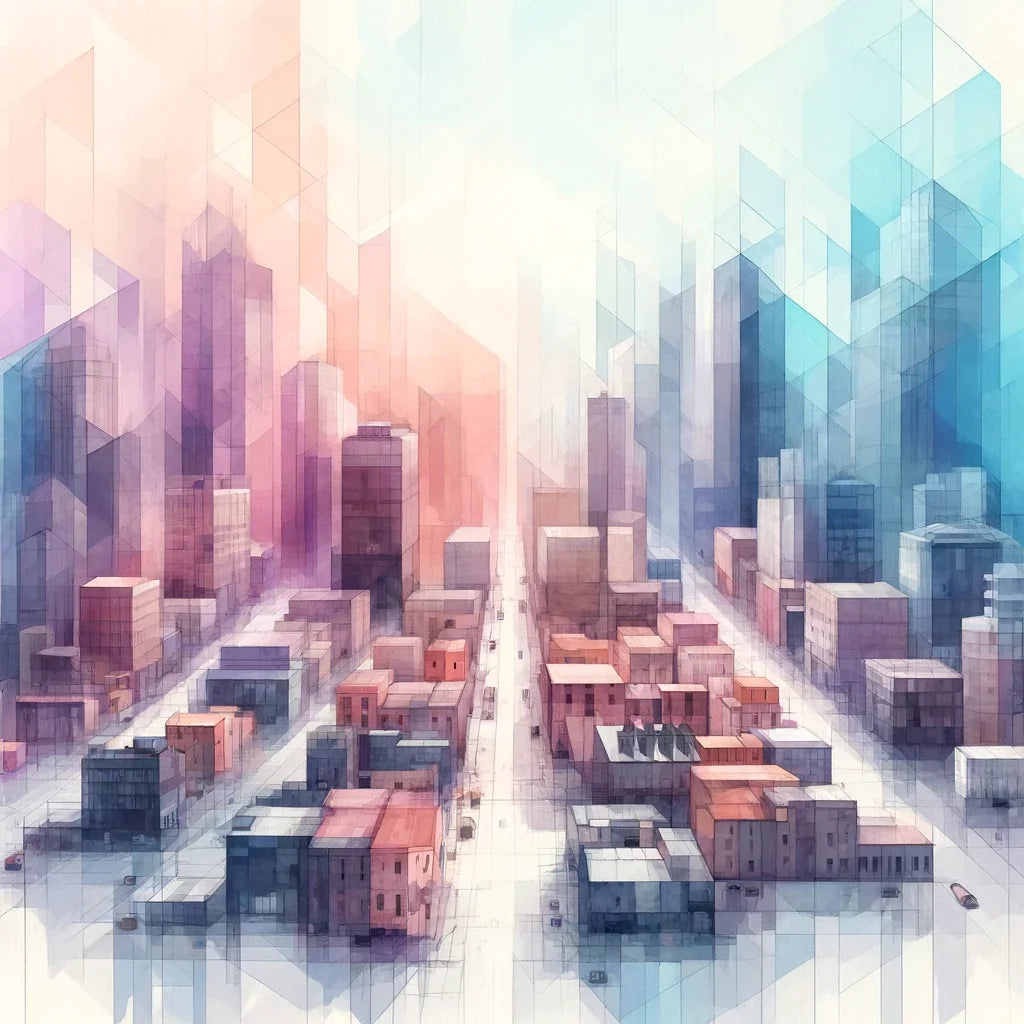 Dreamy Cityscape Canvas