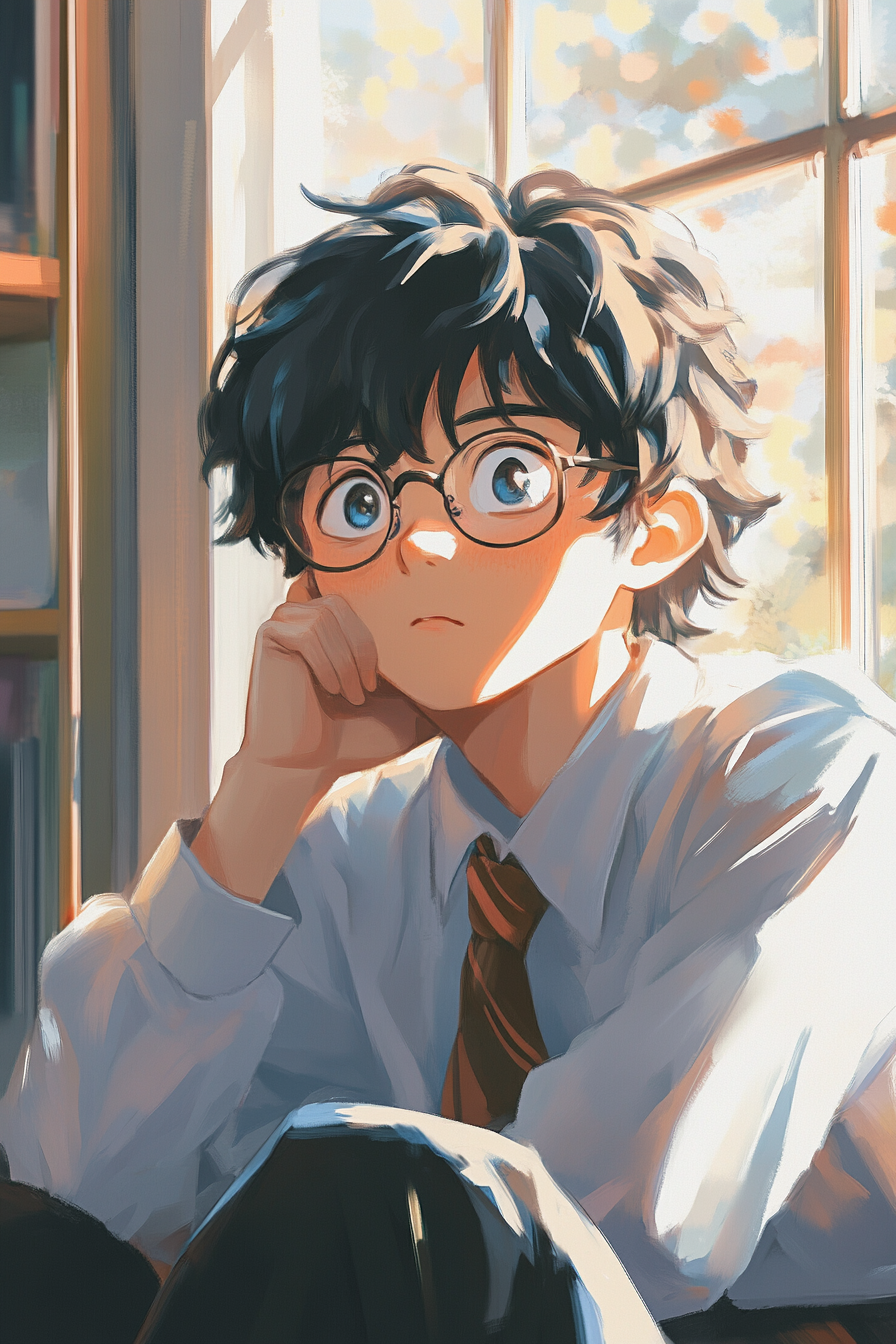Dreamy Student Window Canvas