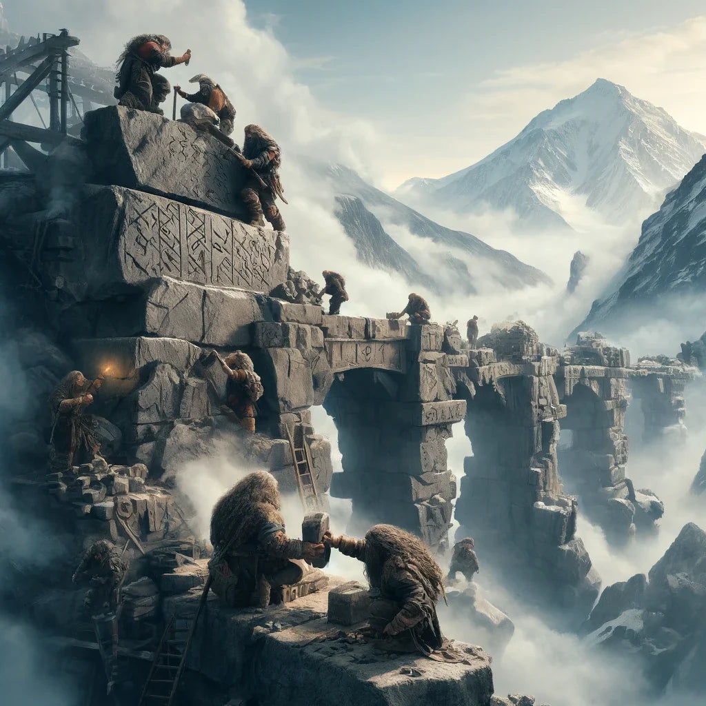 Dwarf Bridge Builders Canvas