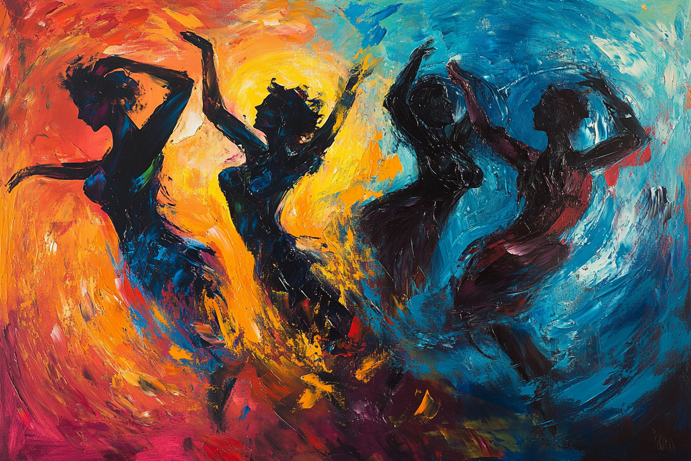 Dynamic Dancers Blanket
