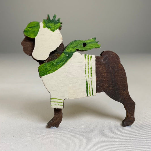 Companion Dog Bauble - Handmade Ornament by Curious Rabbit ®