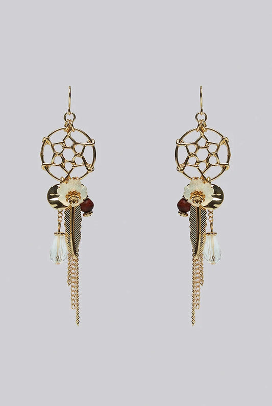 Edie Dream Catcher Flower Drop Earrings