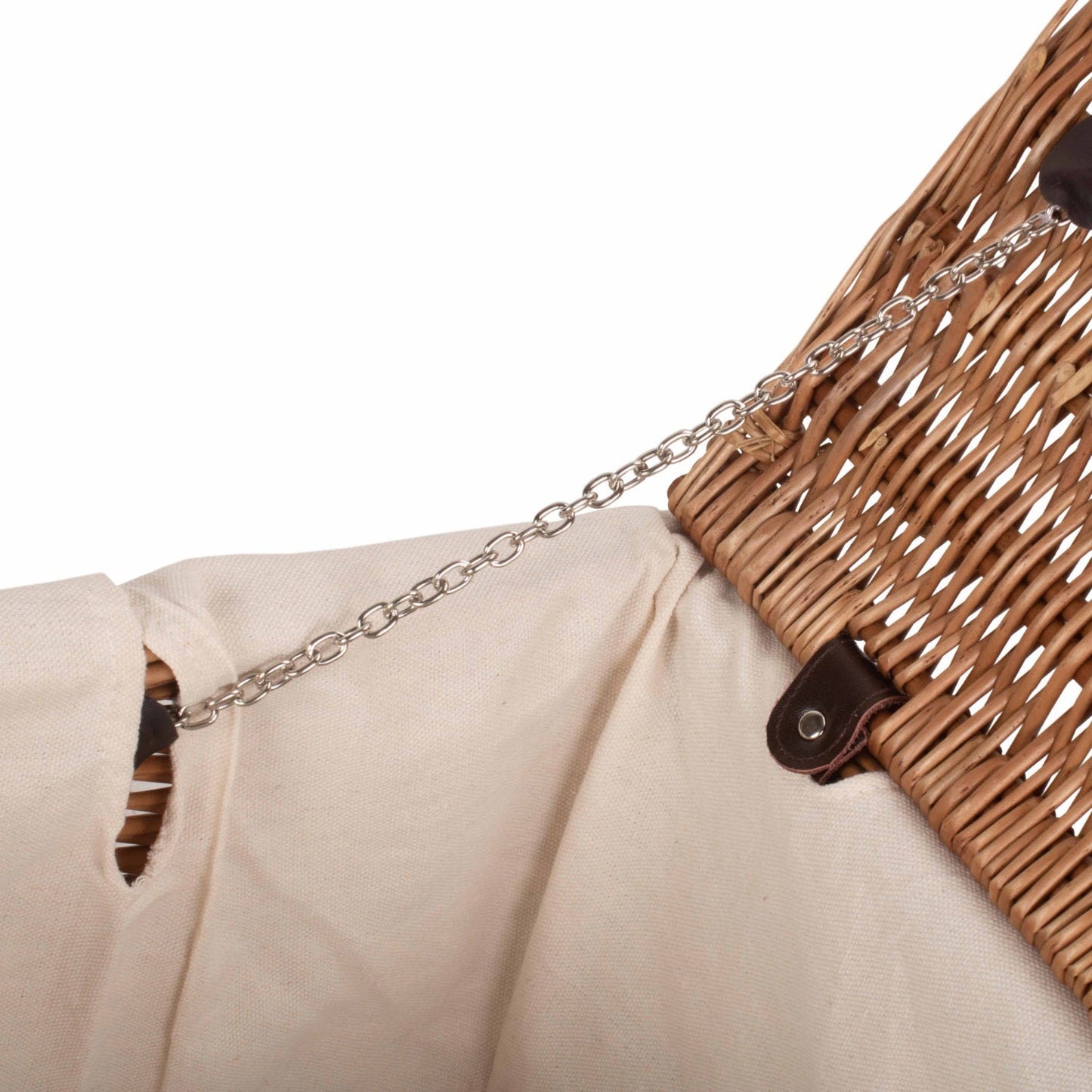 20 Inch Double Steamed Willow Hamper Trunk with White Lining