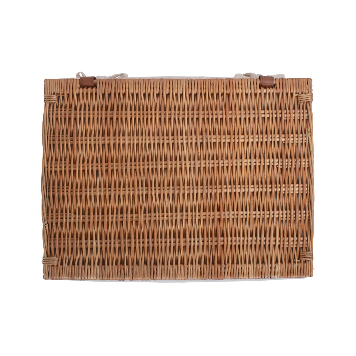 Extra Large Double Steamed Willow Storage Hamper with White Lining