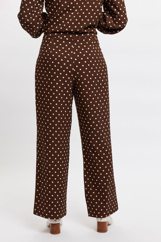 Louche Elina Pretty Woman Print Trouser