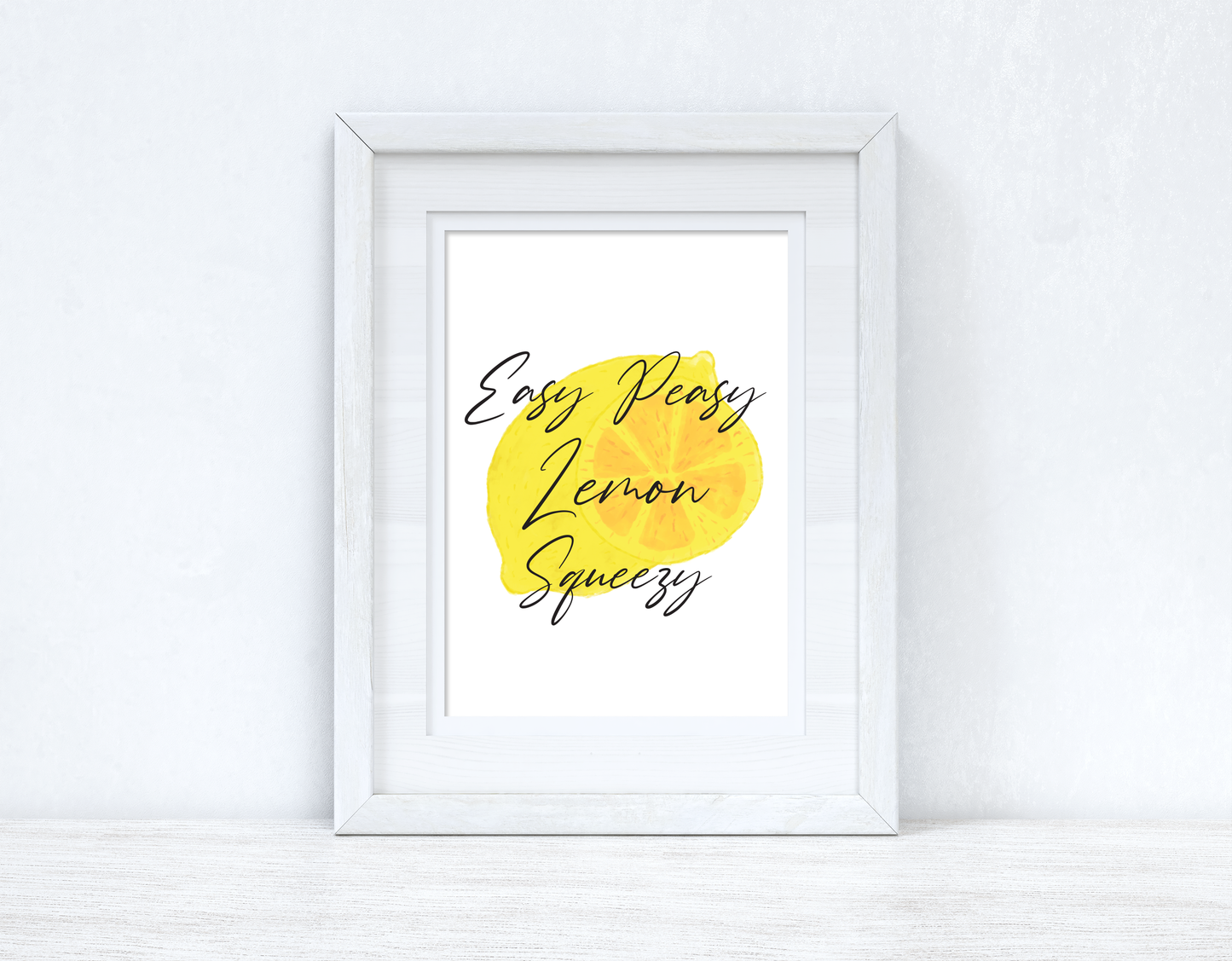 Easy Peasy Lemon Squeezy Summer Seasonal Wall Home Decor Print