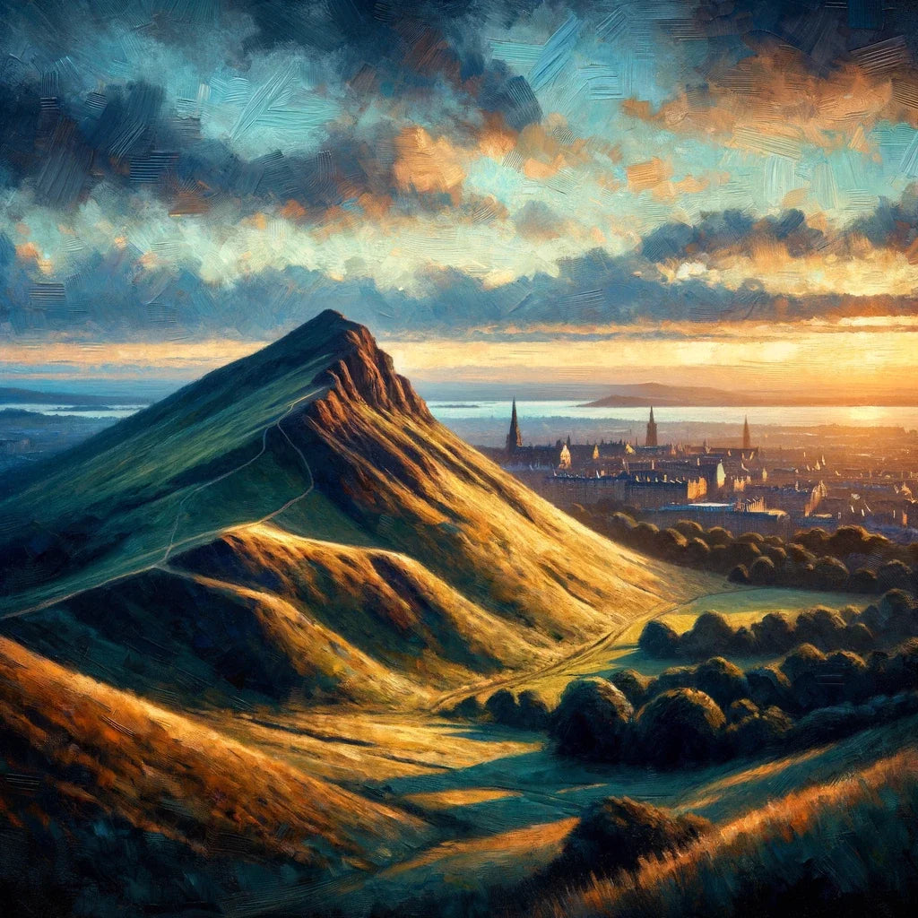 Edinburgh's Arthur's Seat Dusk Canvas
