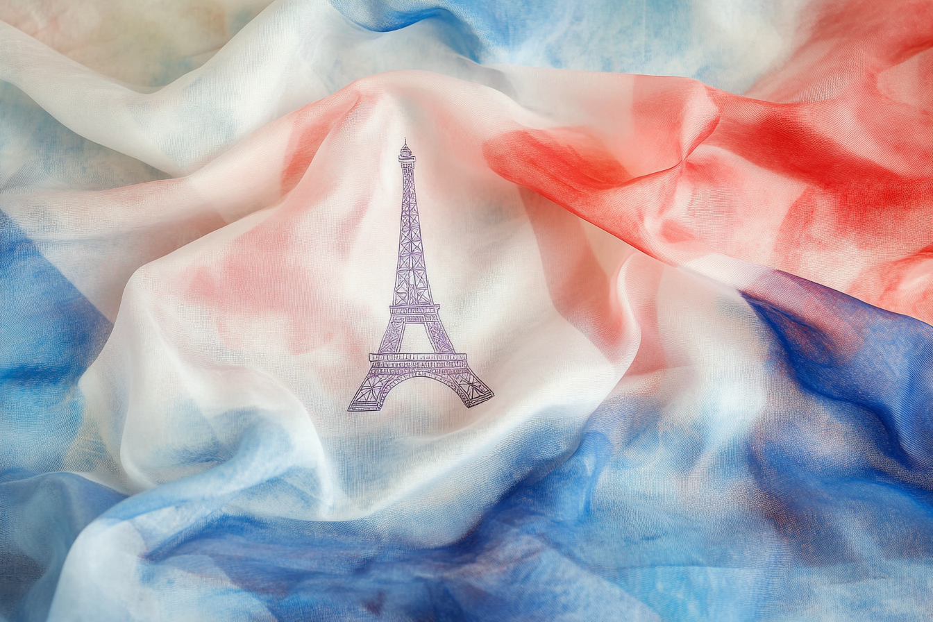 Eiffel Tricolour Canvas
