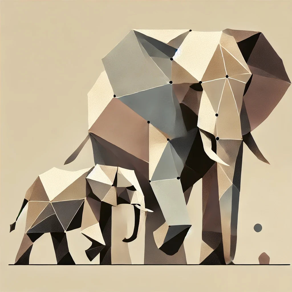 Elephant Duo Canvas