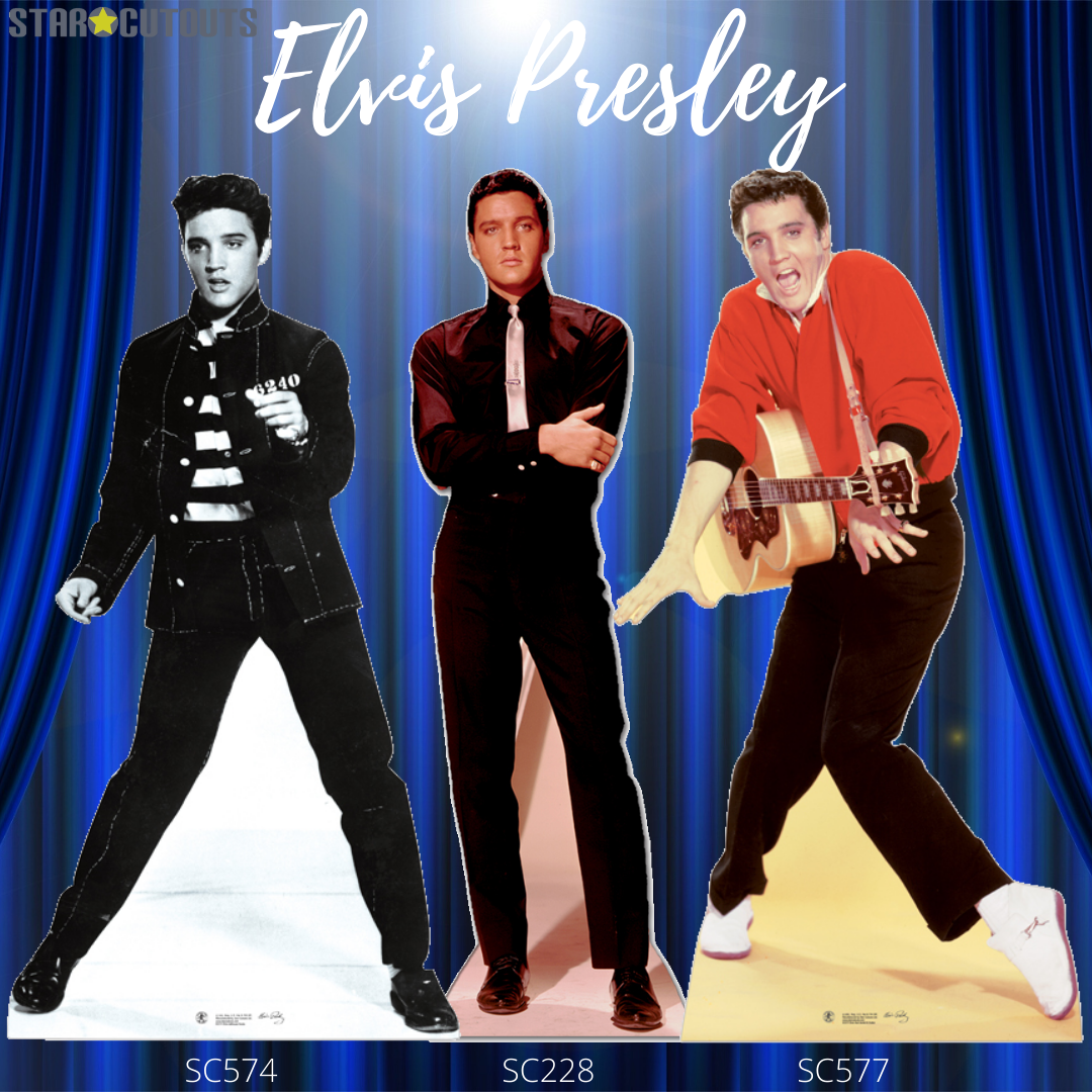 SC318 Elvis Gold Suit Cardboard Cut Out Height 182cm
