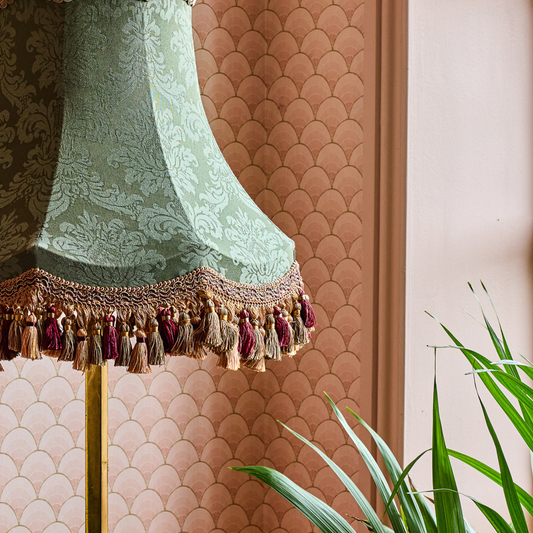 The Emerald Damask Lampshade