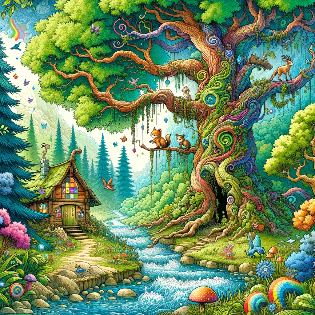 Enchanted Natural Playground Canvas