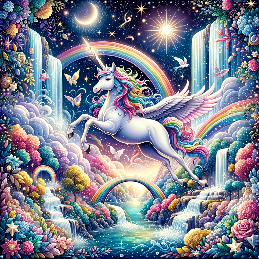 Enchanted Unicorn Magic Canvas