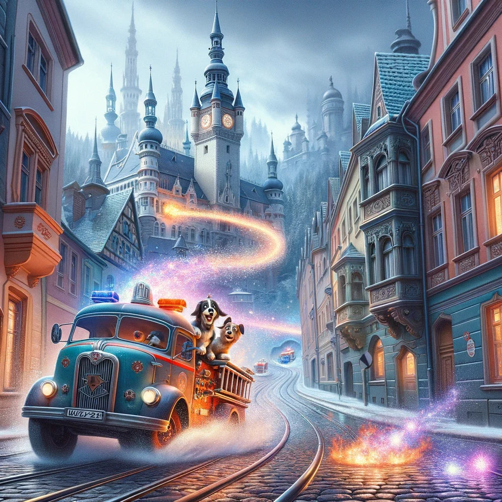 Enchanted Blaze Chase Canvas