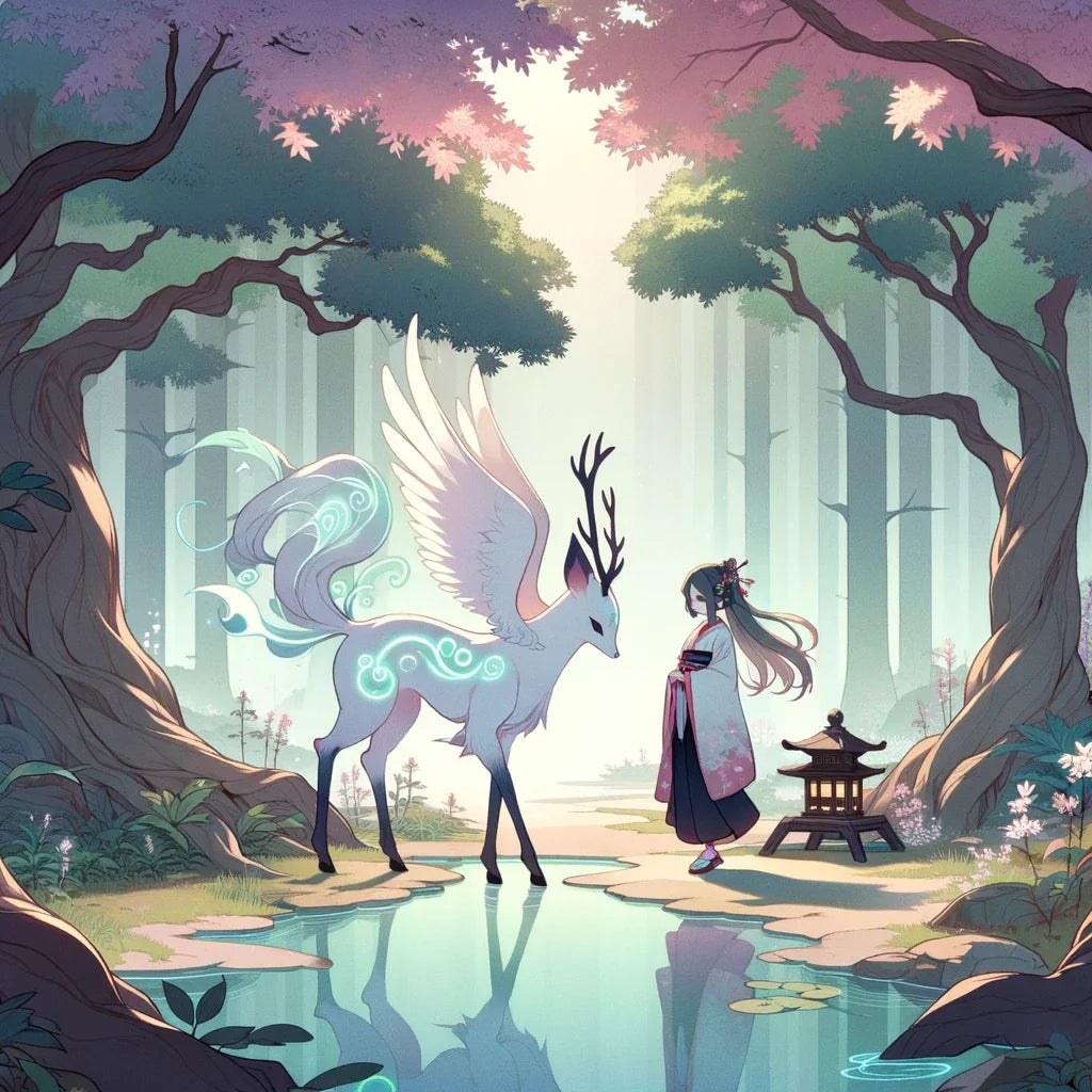 Enchanted Forest Encounter Canvas