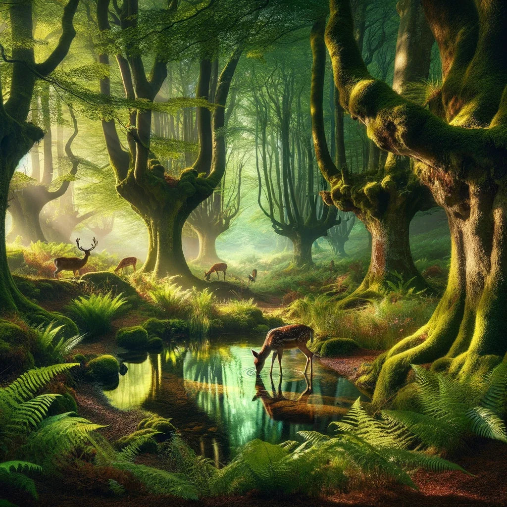 Enchanted Forest Pool Canvas