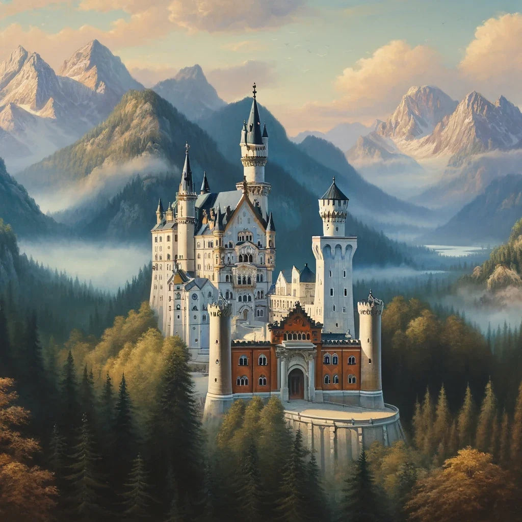 Enchanted Neuschwanstein Canvas