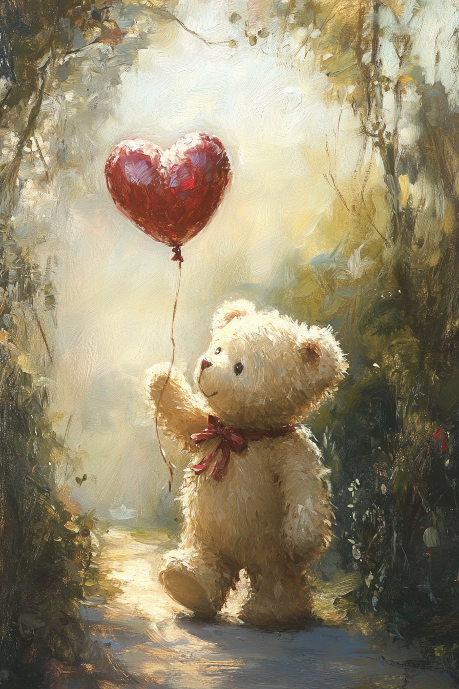 Enchanted Teddy Bear Canvas