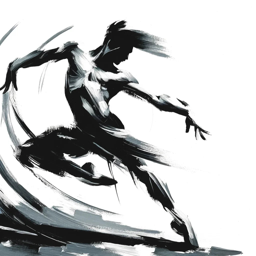 Energetic Silhouette Canvas