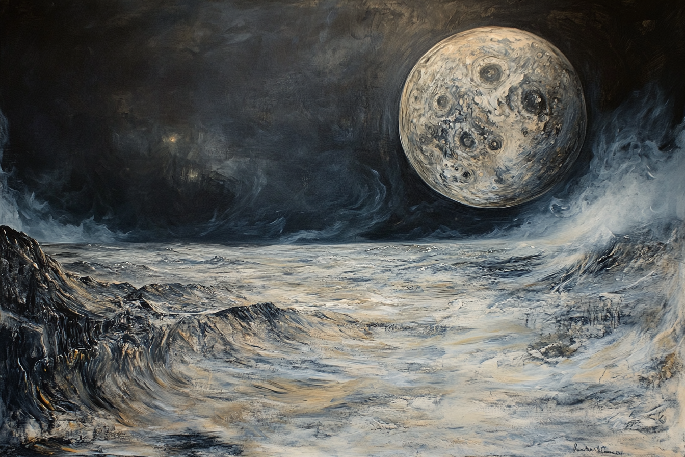 Enigmatic Earthrise Canvas