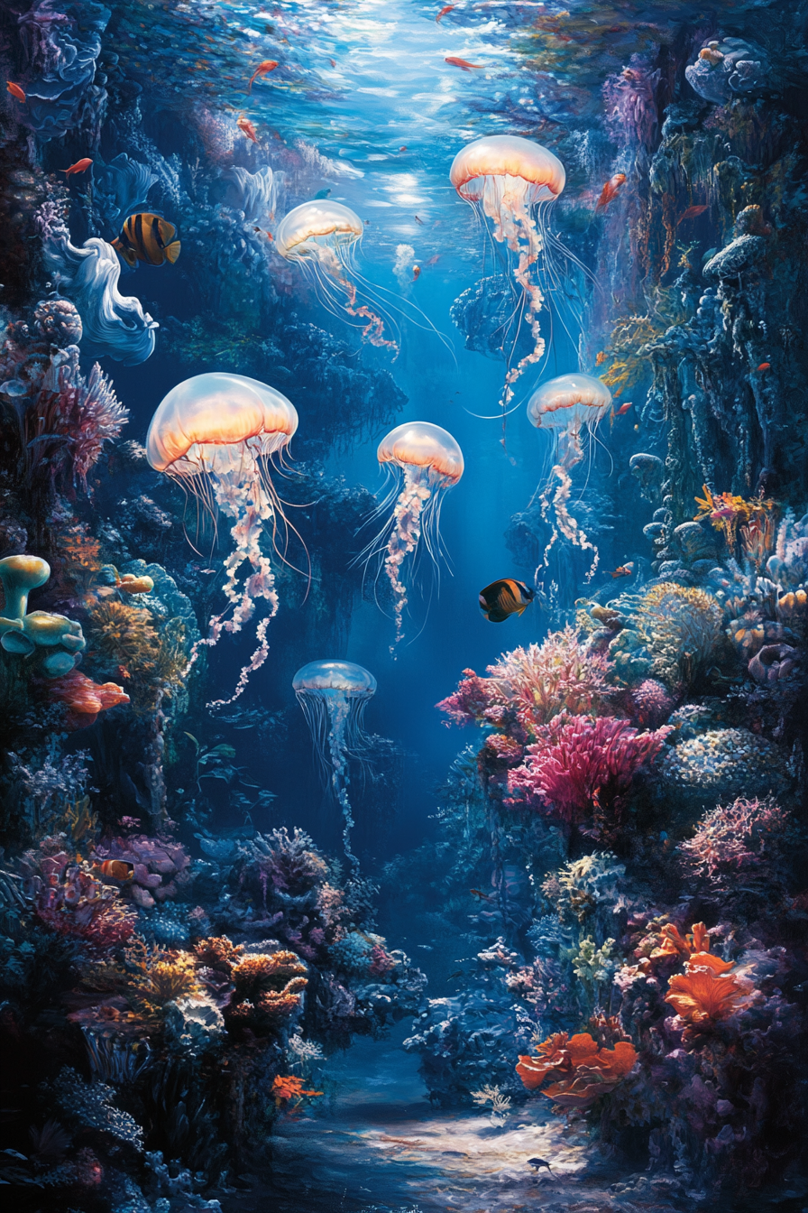 Enigmatic Ocean Symphony Blanket
