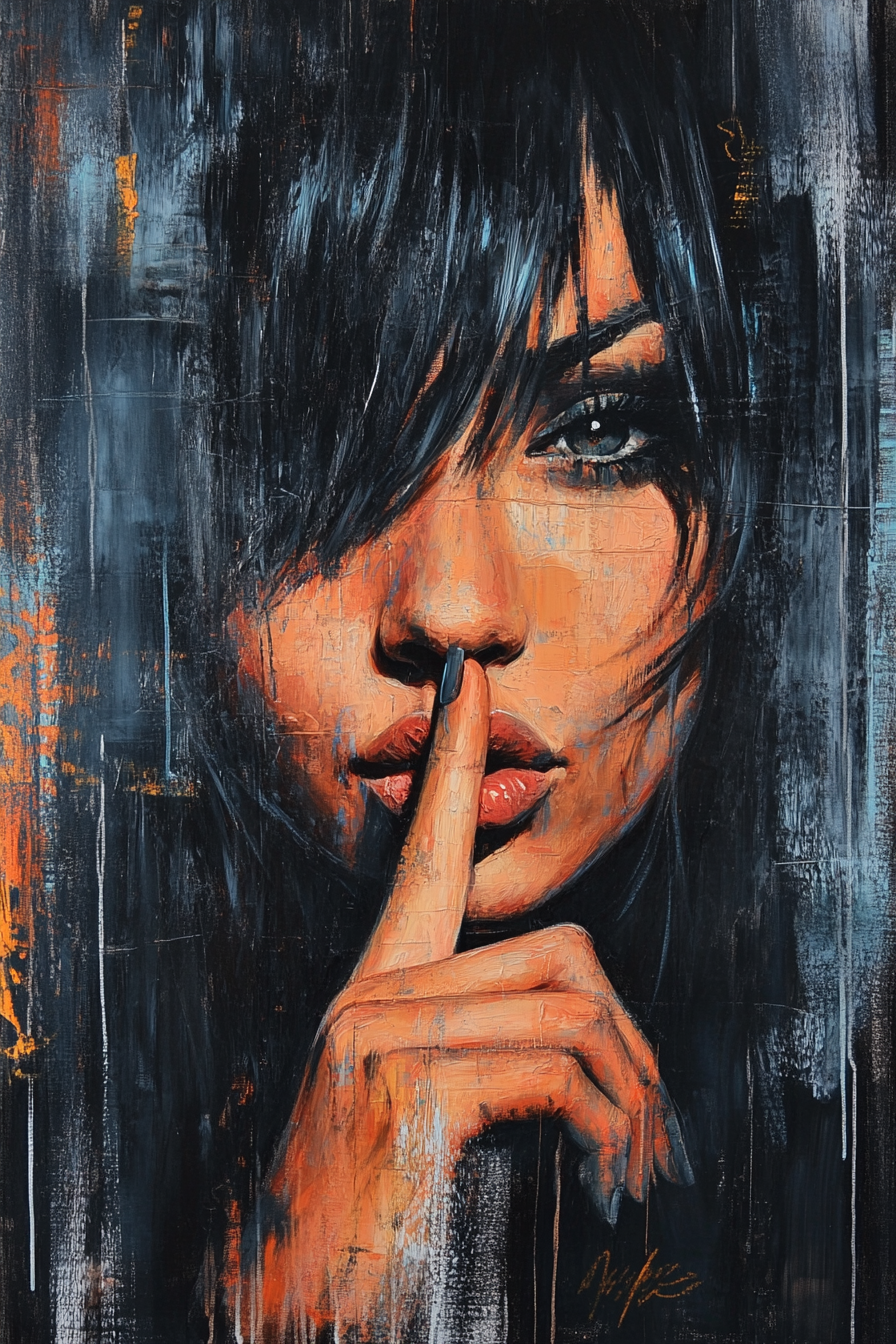 Enigmatic Shush Canvas