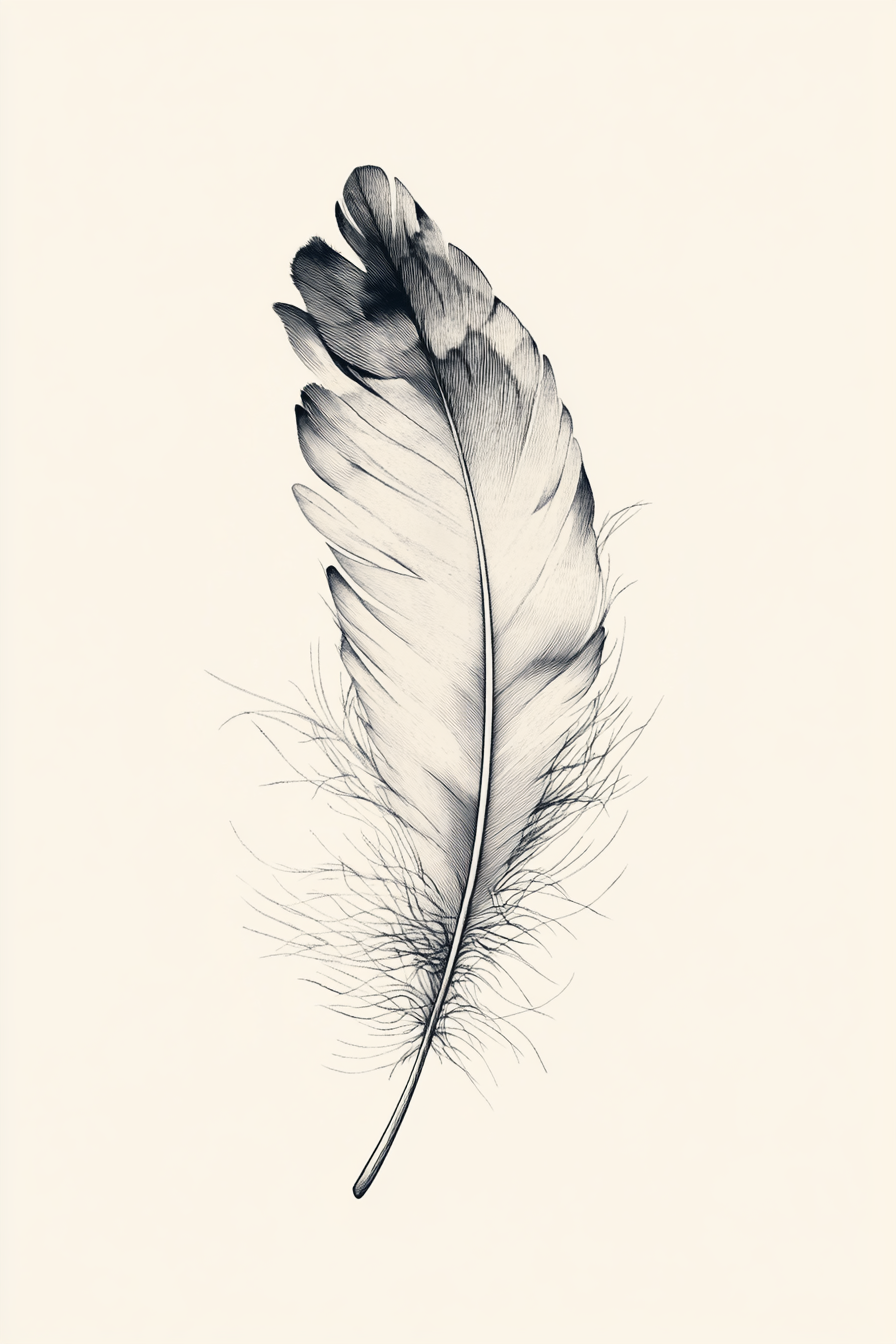 Ethereal Feather Canvas