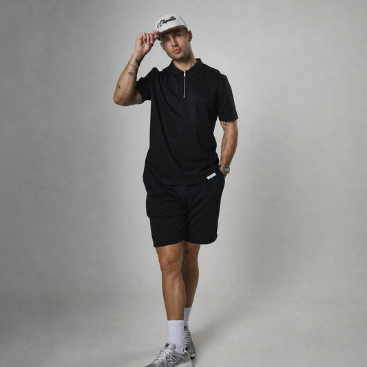 Tailored 4 Way Stretch Shorts - Black