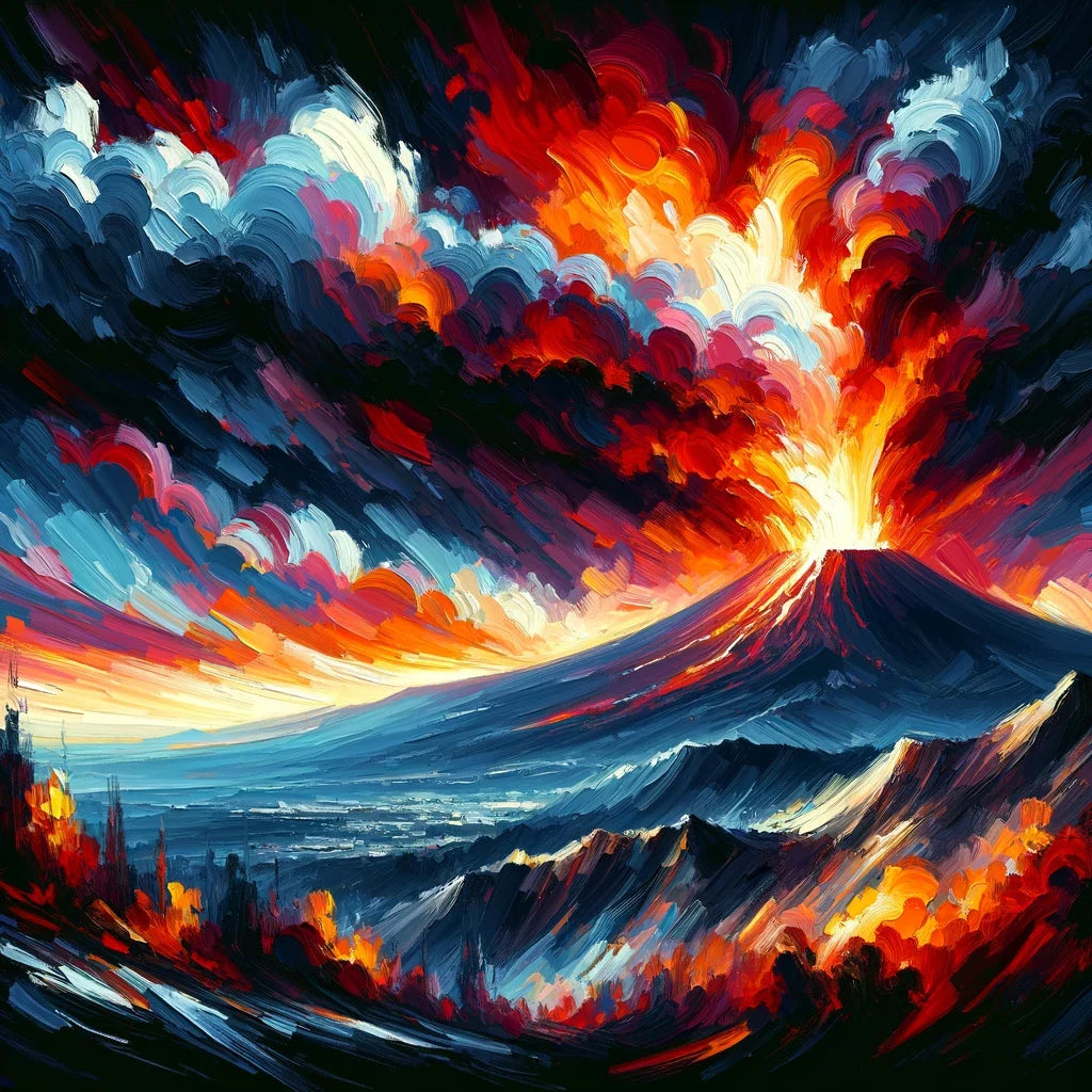 Etna Eruption Canvas