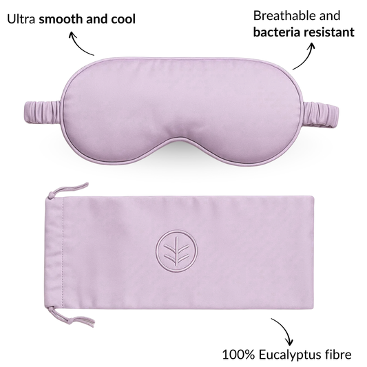 Essential Silk Sleep Eye Mask in Blush (Eucalyptus Silk)