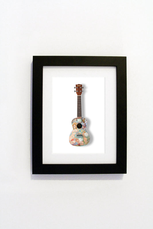 Eugenie Vronskaya - A6 Art on a Ukulele Print
