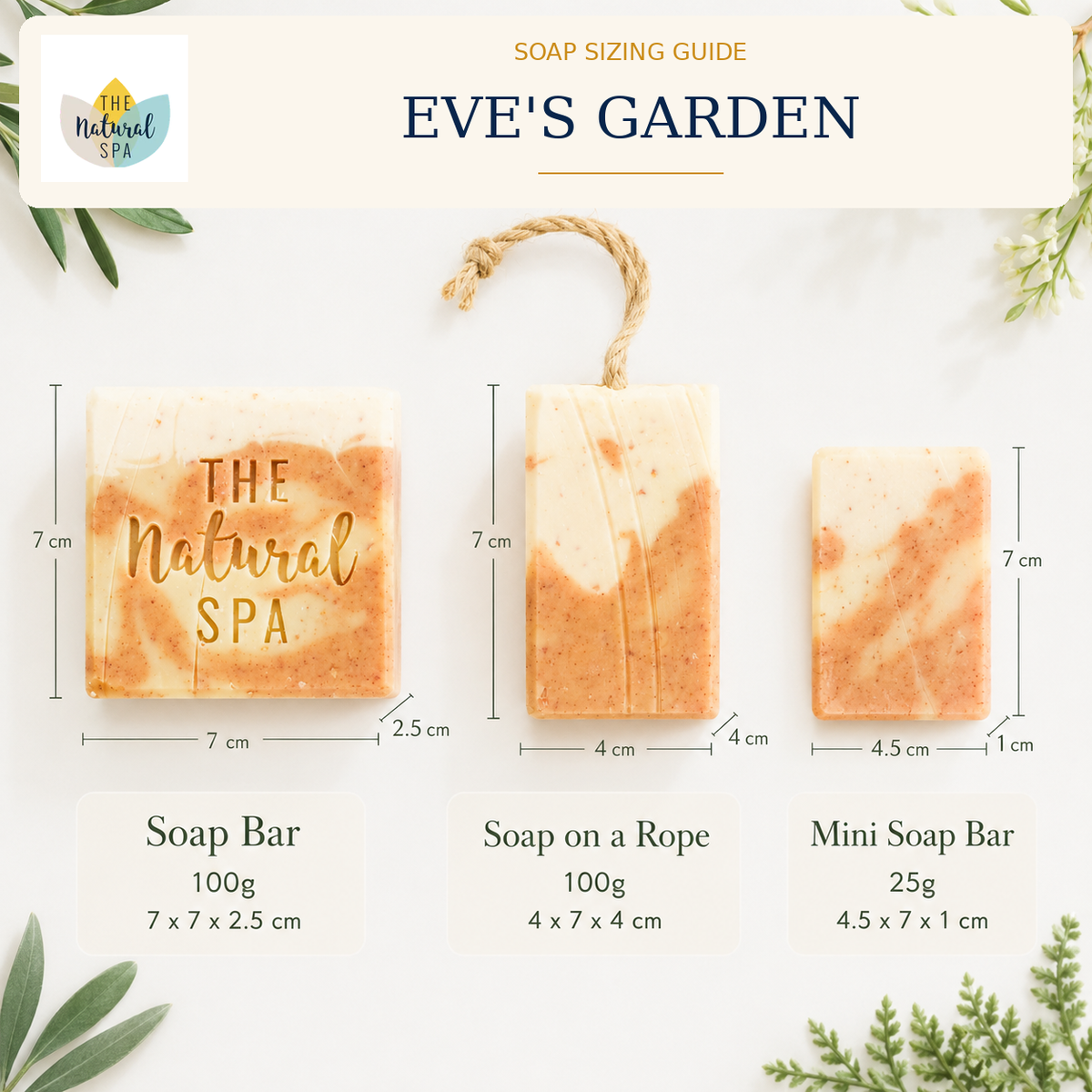 Eves Garden Cold Process Soap Bar | Lemongrass, Lavender & Pine Natural Handcrafted Soap | Vegan, Plastic-Free Skincare | 3 Styles Available