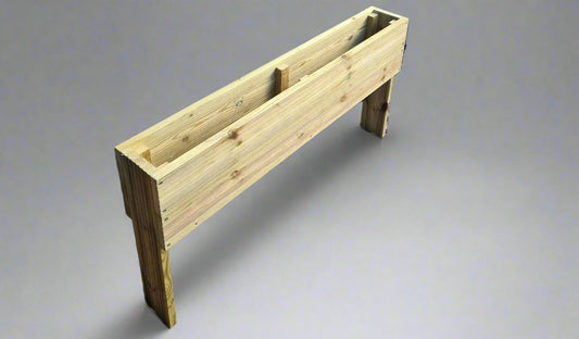 Extra deep 80cm high Raised wooden decking planter