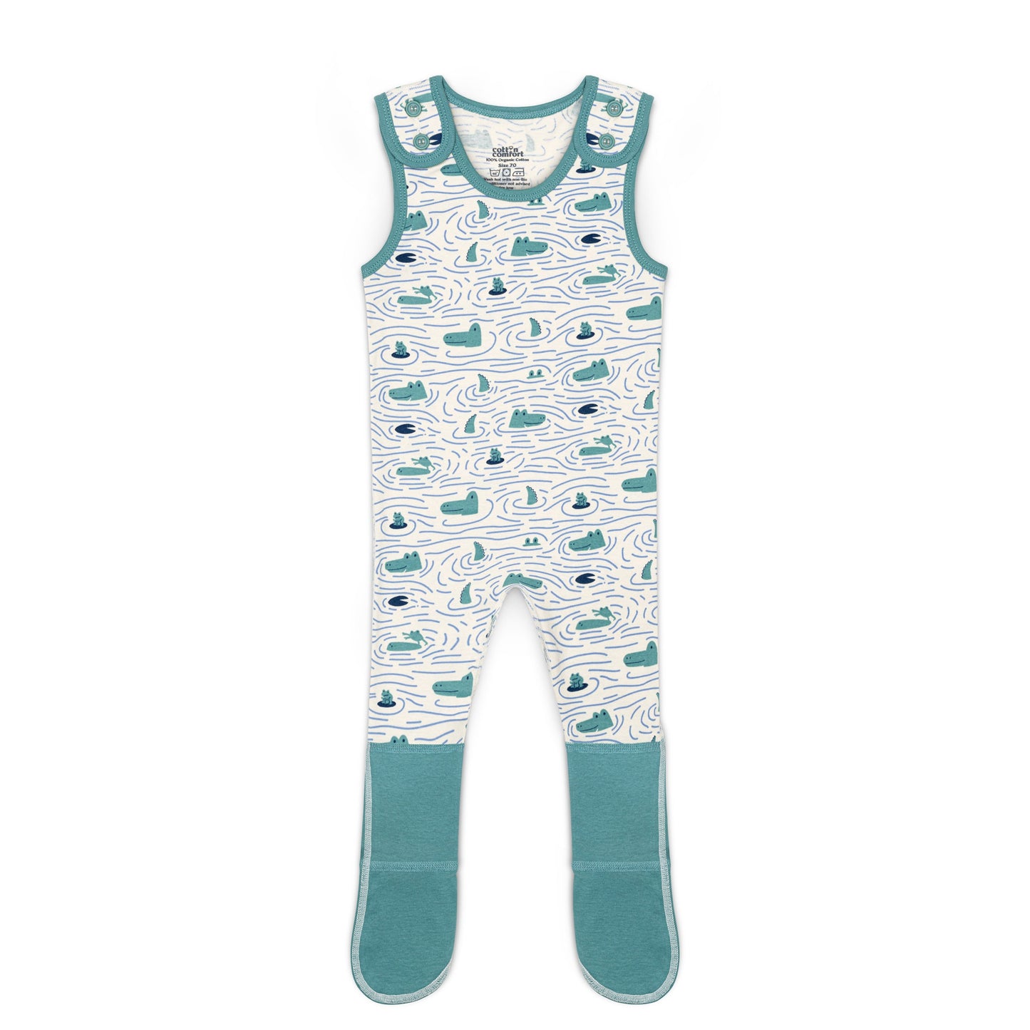 Anti Scratch Dungarees - Crocodile Print