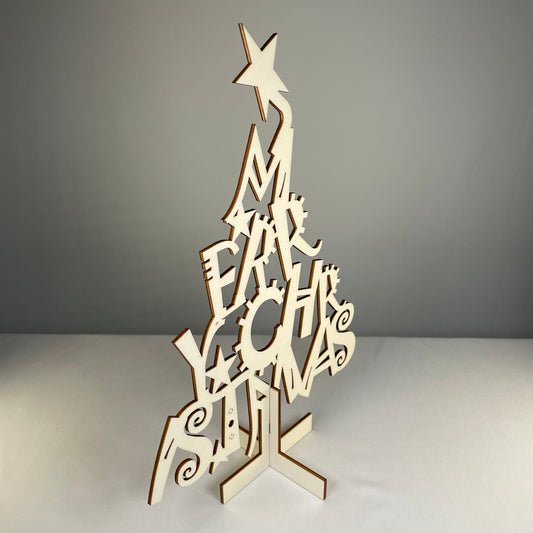Christmas Tree #1 Kit - Flatpack Model Kit by Curious Rabbit ®