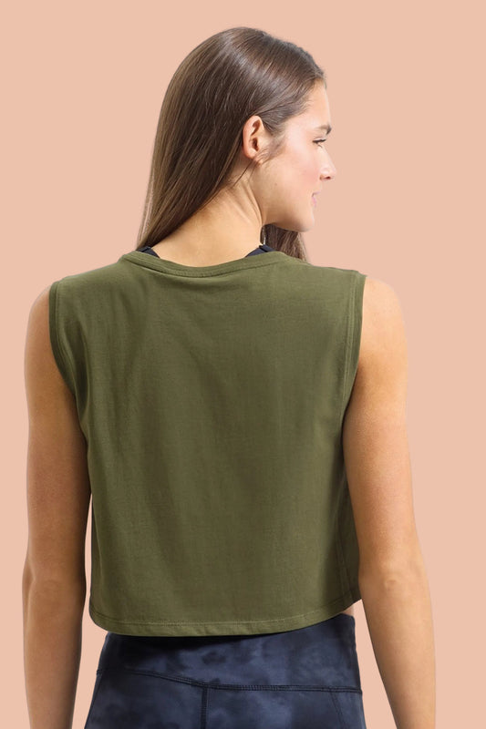 FLOW Organic Cotton Cropped Tank