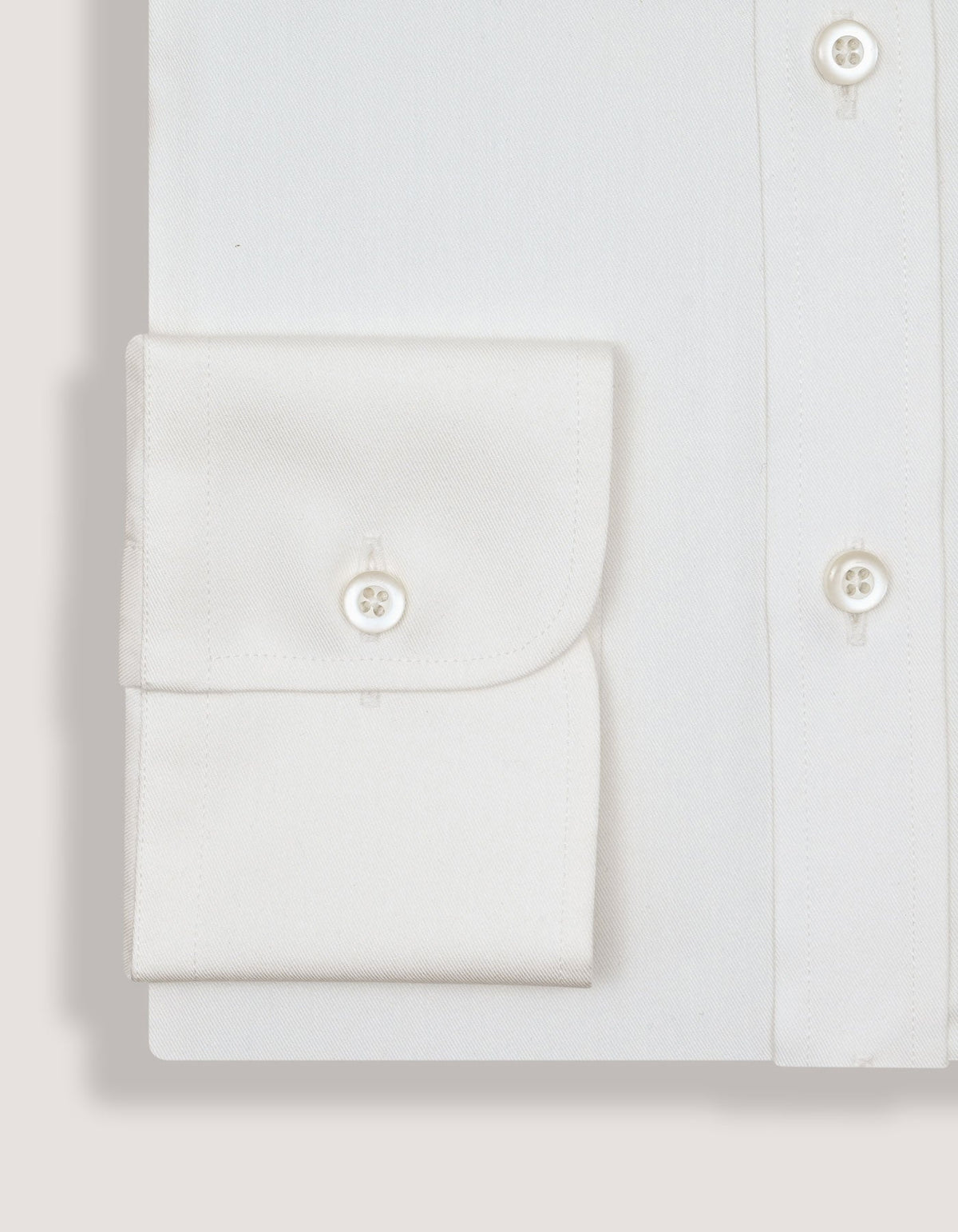 Luxury Off White Twill Shirt