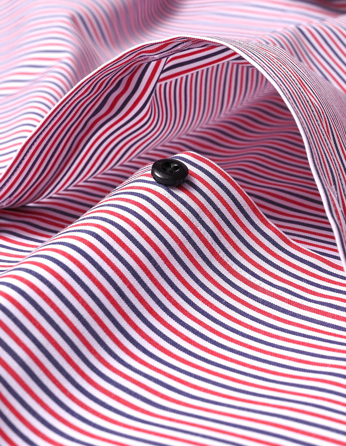 Contrast Red & Blue Striped Formal Shirt
